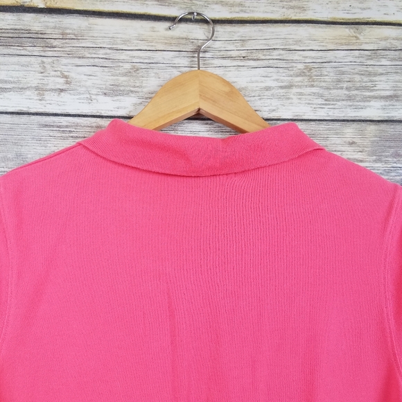 Vineyard Vines Bright Pink Polo Shirt Dress Large - Picture 7 of 7